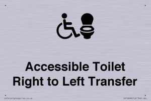 Accessible Toilet with Right to Left Transfer